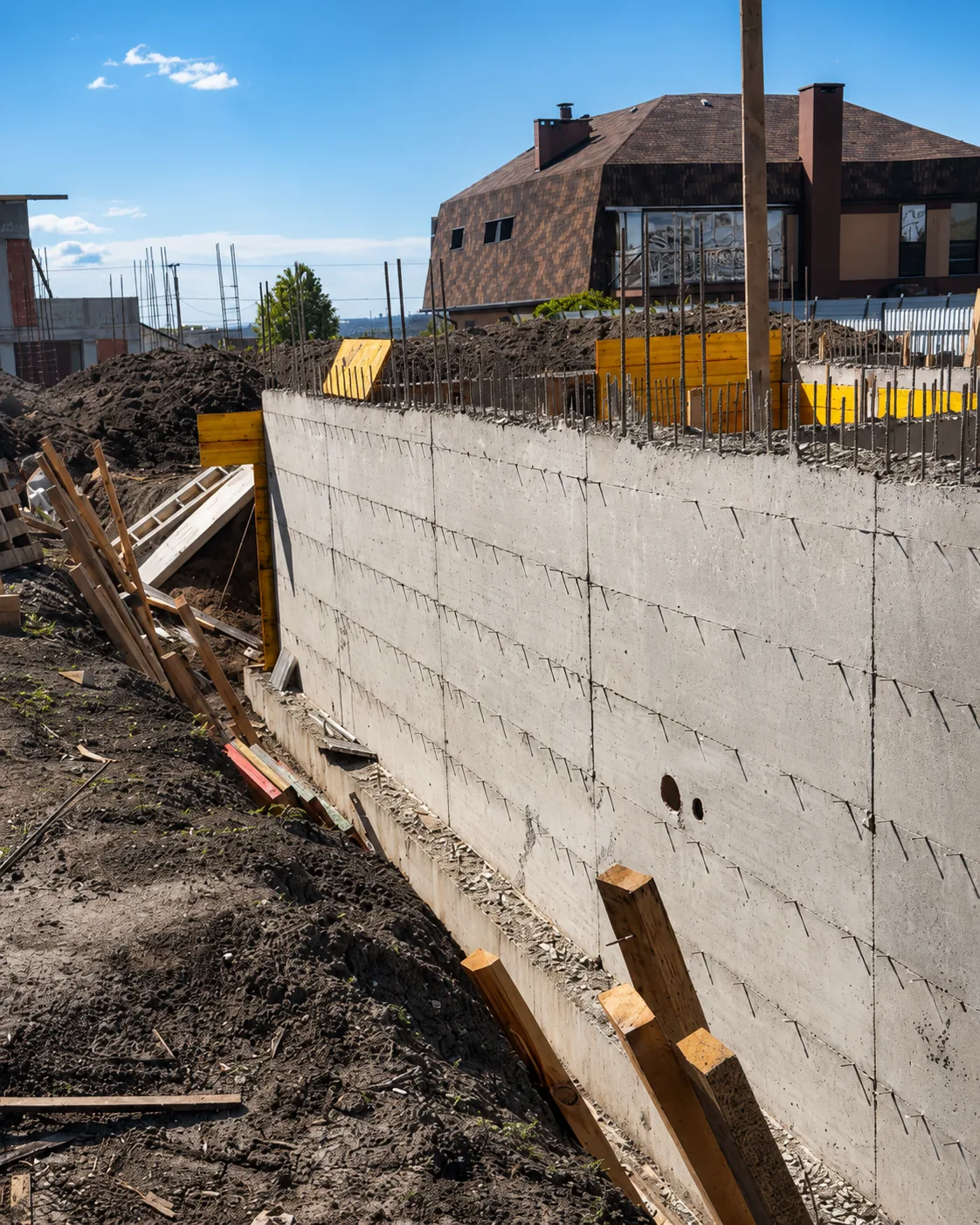 Subsol finisat beton armat cofraj Doka